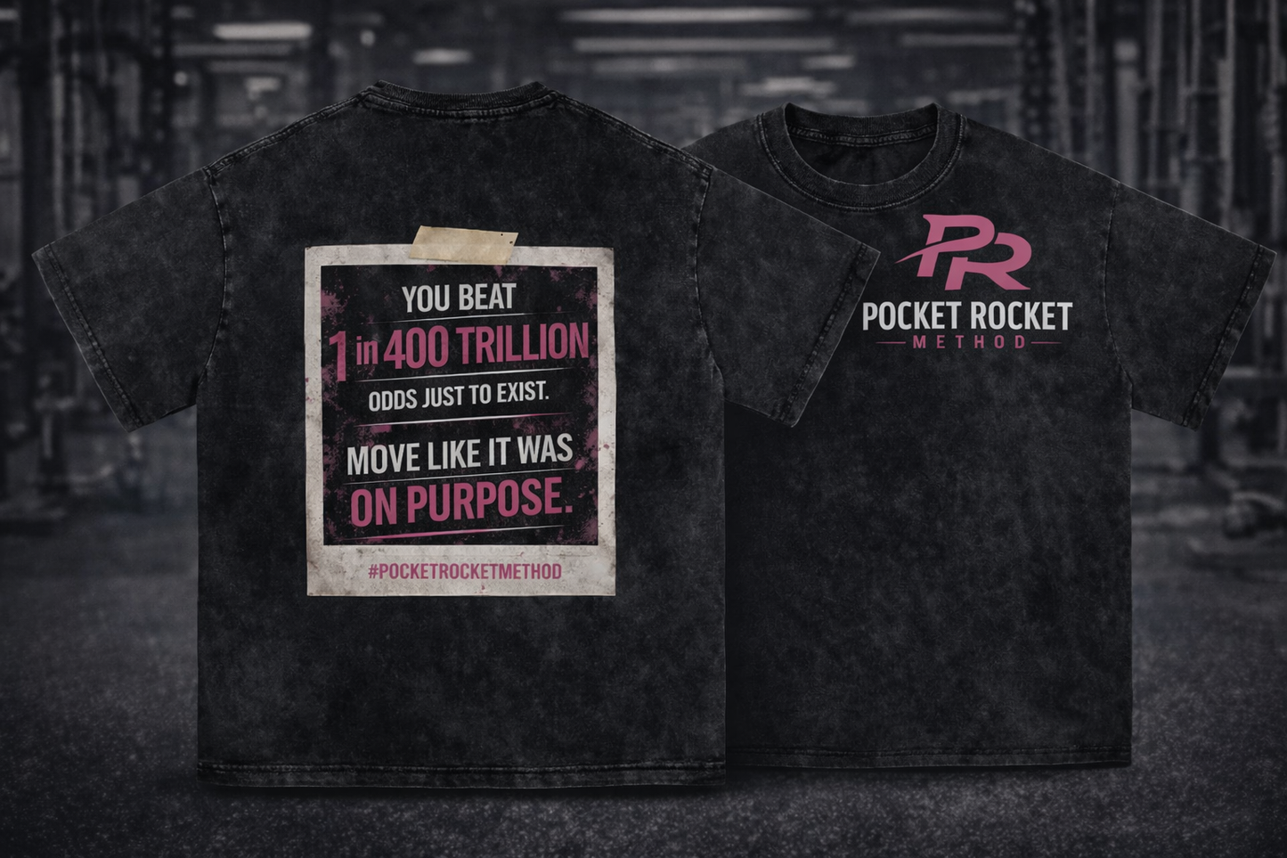 You beat 1 in 400 trillion odds just to exist. Move like it was on purpose - T-Shirt