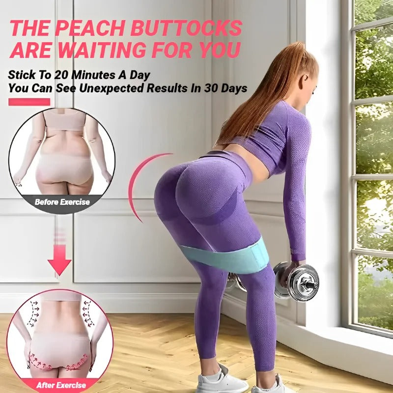 3Pcs Fabric Resistance Hip Booty Bands Glute