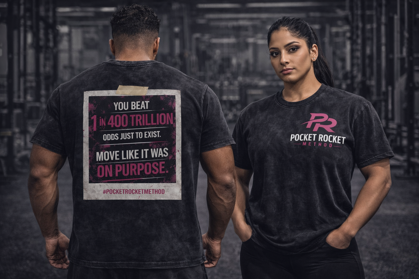 You beat 1 in 400 trillion odds just to exist. Move like it was on purpose - T-Shirt